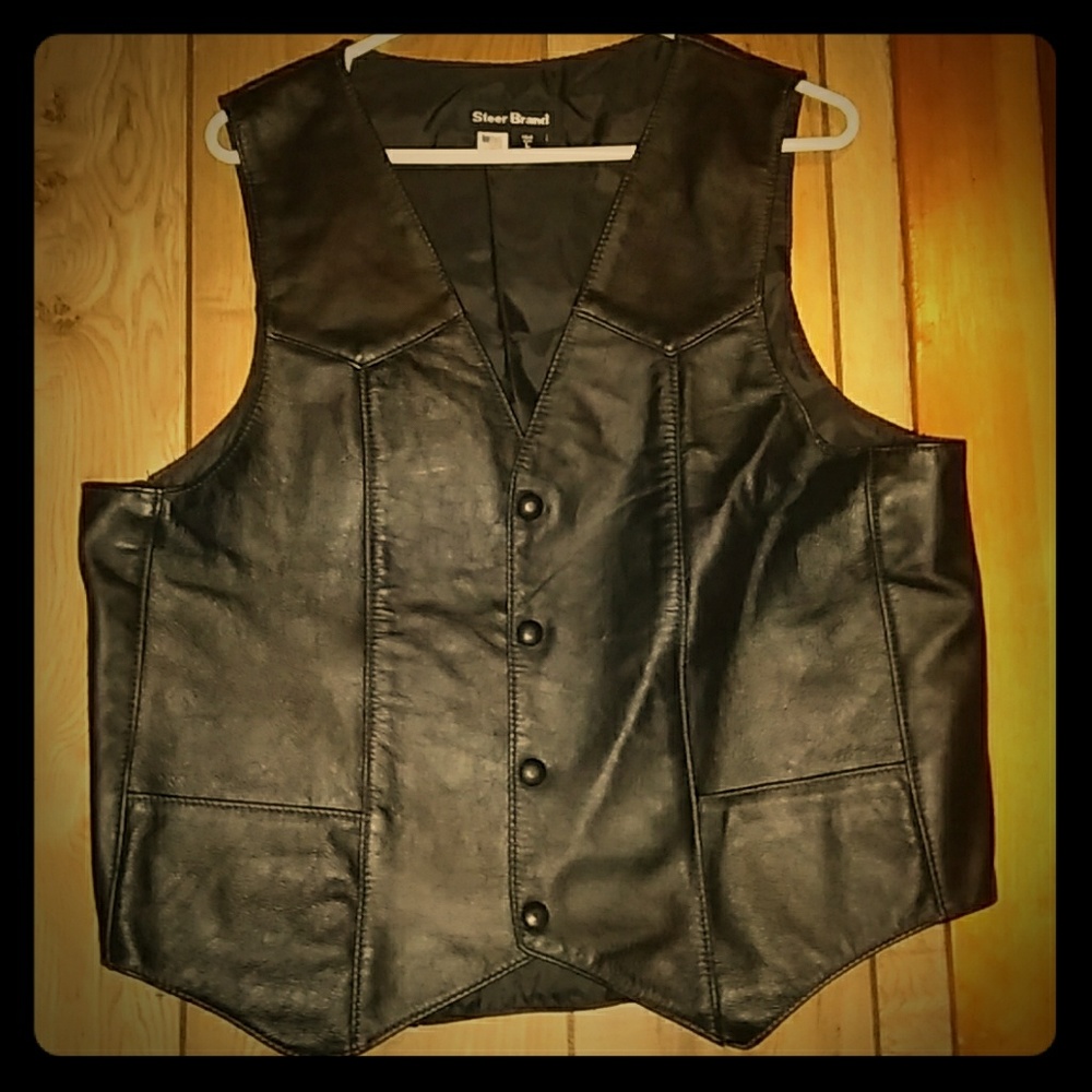 Vintage Steet Brand Leather Vest